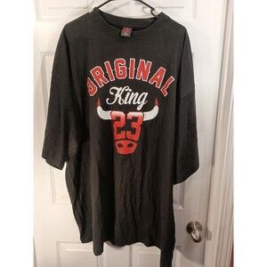 Iced Out Clothing T Shirt Size 5XL Black 23 Bull Short Sleeve